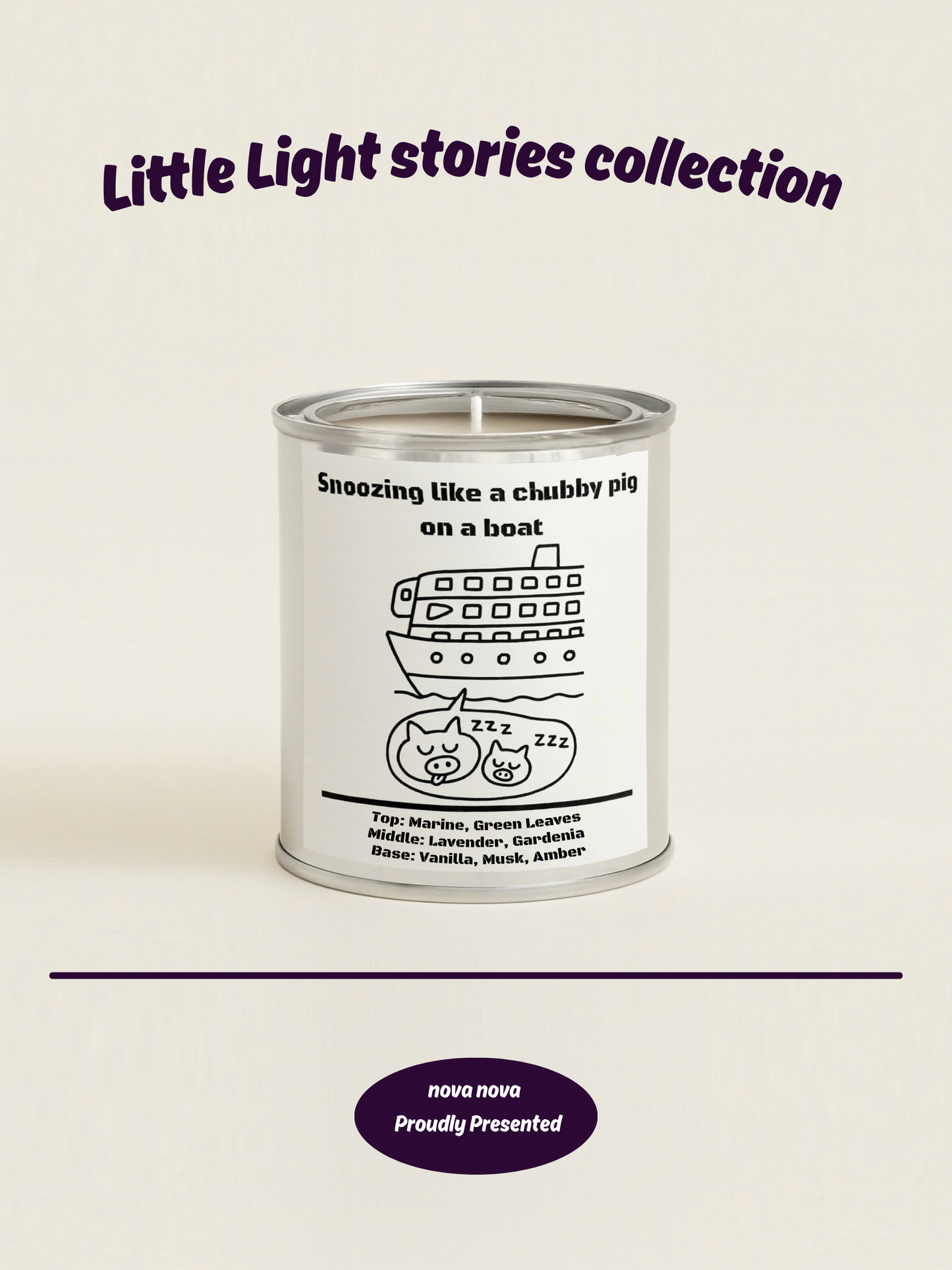 Little Light Stories Collection-Snoozing like a chubby pig on a boat